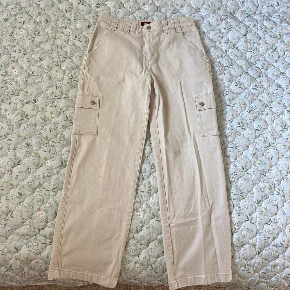 Lee Women's Cream and Tan Trousers